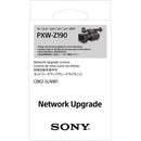 Sony CBKZ-SLNW1 Network License for PXW-Z190 enabling live streaming and file transfer via LAN, wireless, and LTE.