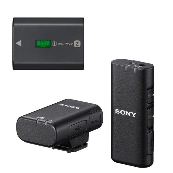 Sony NP-FZ100 Battery and ECM-W2BT Microphone Bundle