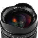 TTArtisan 21mm f1.5 all-metal wide-angle lens with bright aperture and metal tulip lens hood
