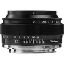 TTArtisan 50mm f2 compact lightweight standard focal lens for Sony E with bright aperture and smooth bokeh