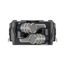 Top view of Tascam Portacapture X8 portable multi-track audio recorder with dual built-in microphones