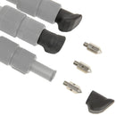 Vanguard Alta Spiked Feet set with stainless steel spikes and rubber caps for tripods