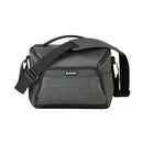Vanguard Vesta Aspire 25 compact grey camera bag with adjustable shoulder strap and front pocket