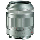 Voigtlander 90mm f2.8 APO-Skopar Leica M manual focus telephoto lens silver compact design