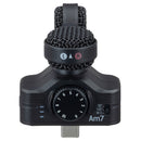 Zoom Am7 Mid-Side Microphone for Android with adjustable stereo modes and built-in gain control knob