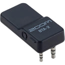Zoom BTA-2 Bluetooth adapter with 3.5mm and 2.5mm TRRS connectors for wireless remote interview recording