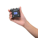 Zoom F3 Field Recorder handheld compact 32-bit float audio recorder with waveform display