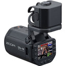 Zoom Q8N-4K professional 4K video recorder with high-quality audio and flip-out screen for livestreaming and filmmaking