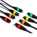 Zoom XLR Mic Cables with color ID rings for easy microphone channel identification and low noise recording.